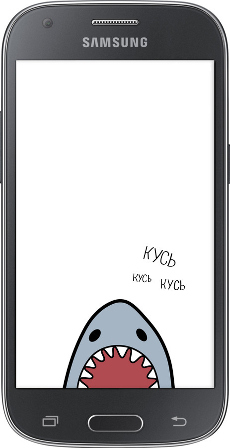 Силиконовый чехол Акула для Samsung Galaxy Ace Style G357 - 4870u-1110 изображение 