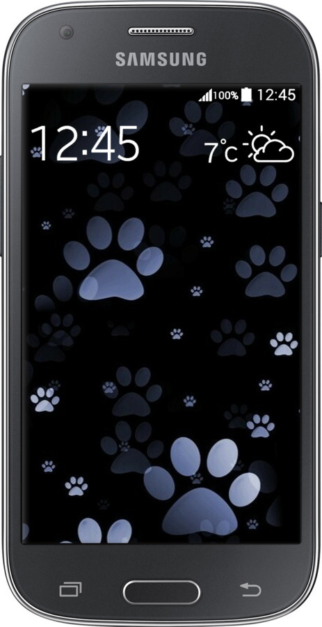 Силіконовий чехол З синіми відбитками лап для Samsung Galaxy Ace Style G357 - 6441u-1110 изображение 