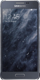 3D пластиковий матовий чехол Сині хмари, Синій місяць для Samsung Galaxy Alpha G850F - 6398m-65 изображение 