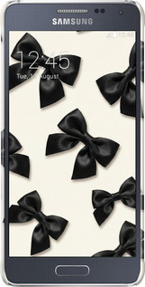 3D пластиковый глянцевый чехол Dark Coquette для Samsung Galaxy Alpha G850F - 6765c-65 изображение 