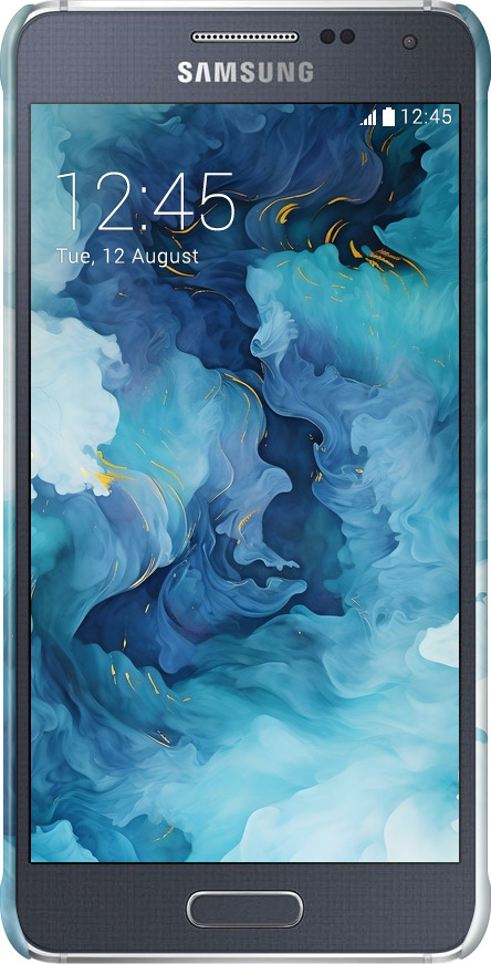 3D пластиковый глянцевый чехол Акварель для Samsung Galaxy Alpha G850F - 6320c-65 изображение 
