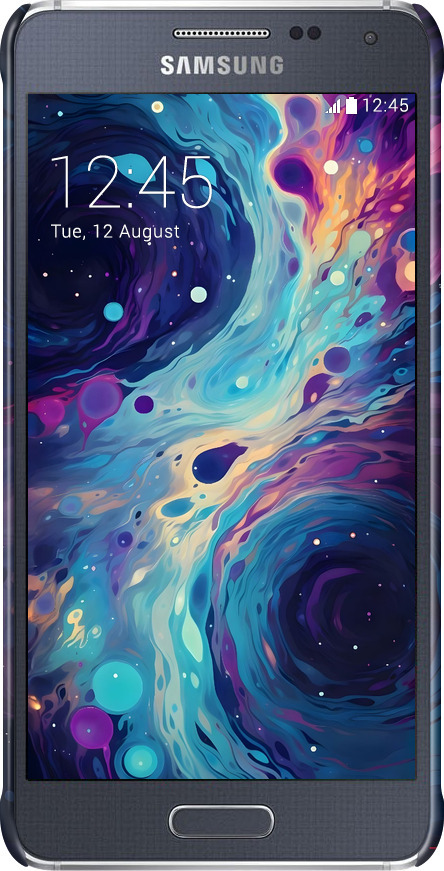 3D пластиковый глянцевый чехол Арт акварель для Samsung Galaxy Alpha G850F - 6329c-65 изображение 