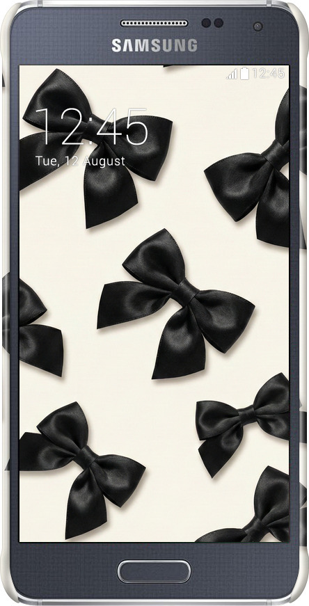 3D пластиковый глянцевый чехол Dark Coquette для Samsung Galaxy Alpha G850F - 6765c-65 изображение 