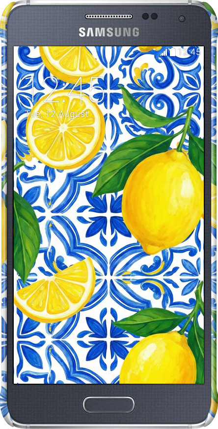 3D пластиковый глянцевый чехол Grocery Girl Italian Summer для Samsung Galaxy Alpha G850F - 6766c-65 изображение 