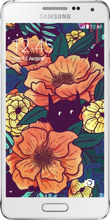 Силиконовый чехол С изображением полевых цветов для Samsung Galaxy Alpha G850F - 6419u-65 изображение 