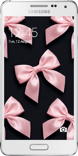 Силиконовый чехол Coquette Ribbons Dark Coquette для Samsung Galaxy Alpha G850F - 6767u-65 изображение 