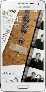 Силиконовый чехол Aesthetic Scrapbook Collage для Samsung Galaxy Alpha G850F - 6773u-65 изображение 