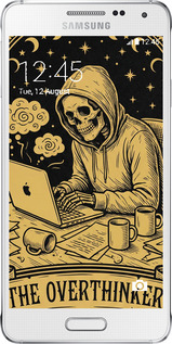 Силиконовый чехол The Overthinker для Samsung Galaxy Alpha G850F - 6774u-65 изображение 