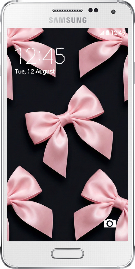 Силиконовый чехол Coquette Ribbons Dark Coquette для Samsung Galaxy Alpha G850F - 6767u-65 изображение 