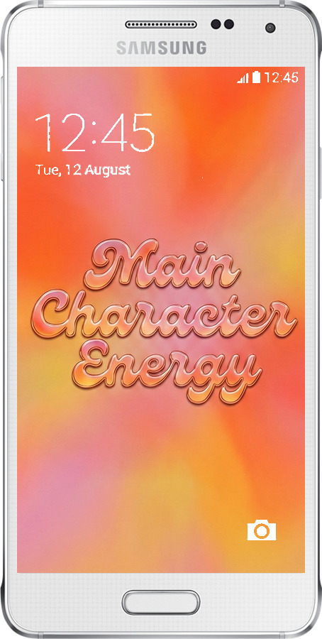 Силиконовый чехол Aura Gradient Main Character Energy Aesthetic Y2K для Samsung Galaxy Alpha G850F - 6783u-65 изображение 