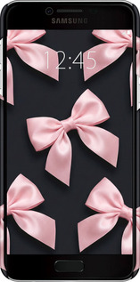 3D пластиковый матовый чехол Coquette Ribbons Dark Coquette для Samsung Galaxy C5 C5000 - 6767m-301 изображение 