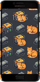 3D пластиковый матовый чехол Autonomous Zone для Samsung Galaxy C5 C5000 - 6771m-301 изображение 