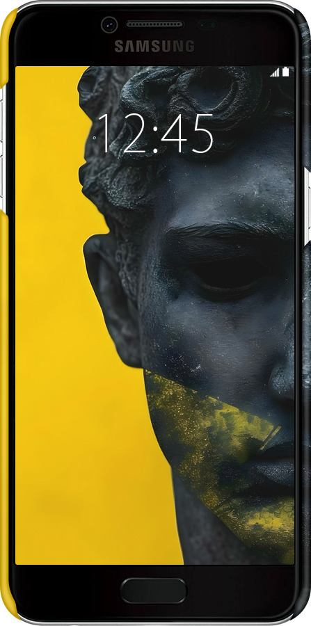 3D пластиковый матовый чехол Статуя арт для Samsung Galaxy C5 C5000 - 6330m-301 изображение 