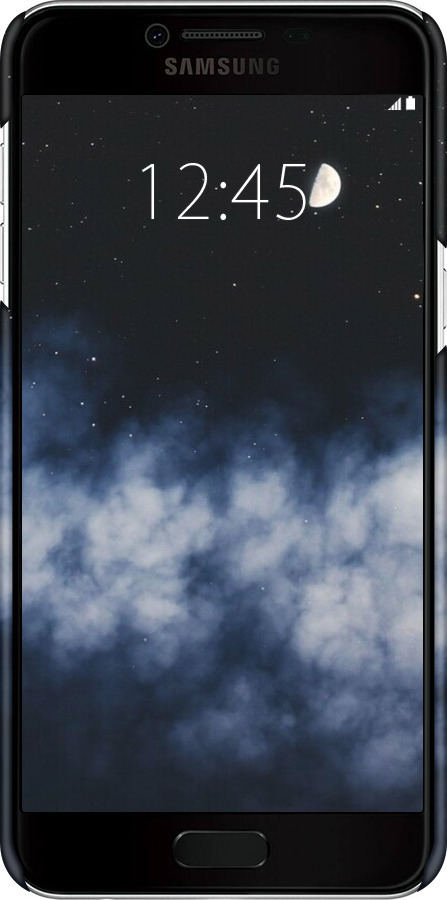 3D пластиковый матовый чехол Ночное небо для Samsung Galaxy C5 C5000 - 6450m-301 изображение 