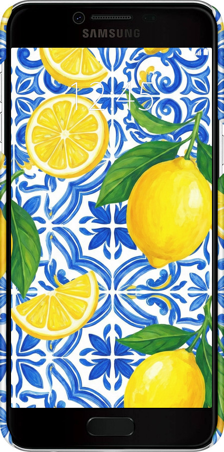 3D пластиковий матовий чехол Grocery Girl Italian Summer для Samsung Galaxy C5 C5000 - 6766m-301 изображение 