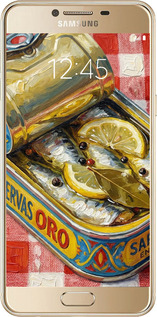 2D пластиковый чехол Vintage Sardine Tin Phone для Samsung Galaxy C5 C5000 - 6772t-301 изображение 