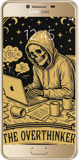 2D пластиковый чехол The Overthinker для Samsung Galaxy C5 C5000 - 6774t-301 изображение 