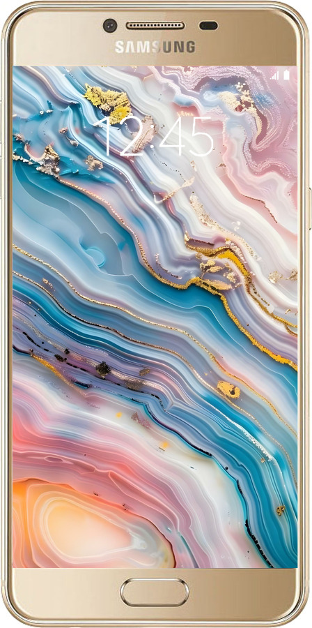 2D пластиковый чехол Мрамор красивый для Samsung Galaxy C5 C5000 - 6376t-301 изображение 