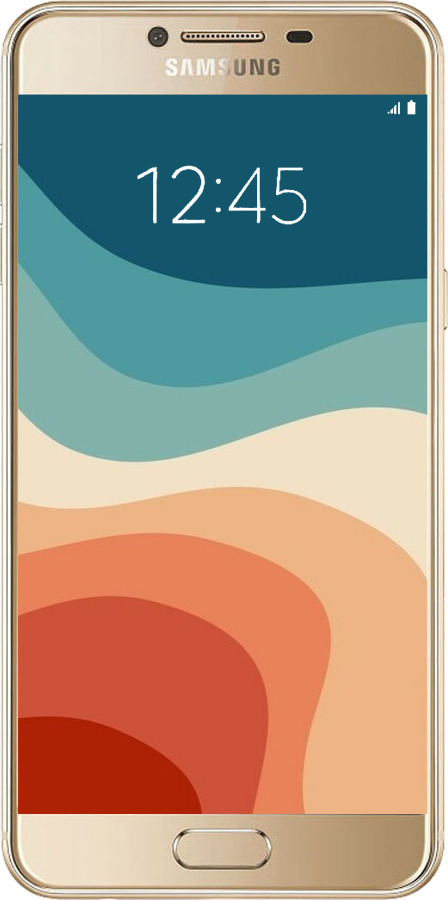 2D пластиковый чехол В стиле ретро с волнами для Samsung Galaxy C5 C5000 - 6531t-301 изображение 