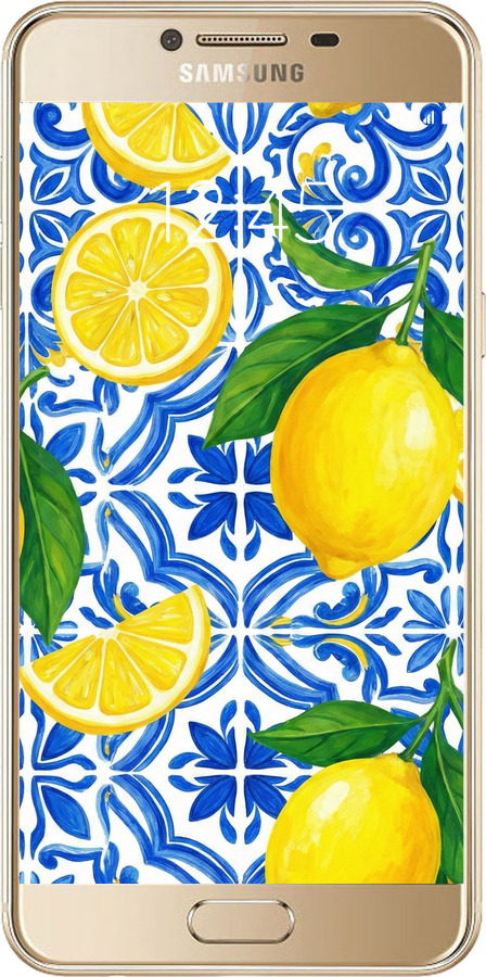 2D пластиковый чехол Grocery Girl Italian Summer для Samsung Galaxy C5 C5000 - 6766t-301 изображение 