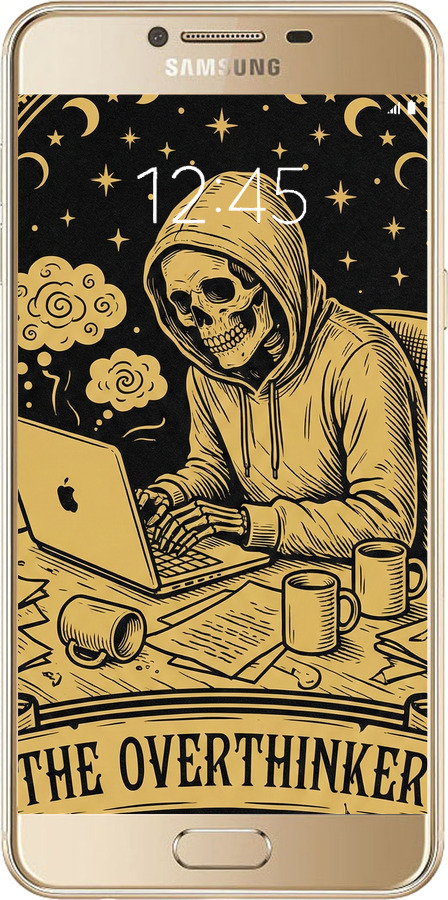 2D пластиковый чехол The Overthinker для Samsung Galaxy C5 C5000 - 6774t-301 изображение 