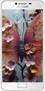 Силіконовий чехол Fairy Butterfly для Samsung Galaxy C7 C7000 - 6048u-302 изображение 