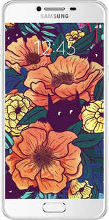 Силіконовий чехол Із зображенням польових квітів для Samsung Galaxy C7 C7000 - 6419u-302 изображение 