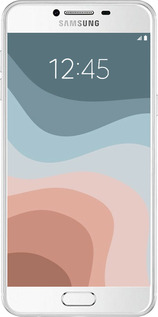Силиконовый чехол С синими и розовыми волнами в стиле ретро для Samsung Galaxy C7 C7000 - 6532u-302 изображение 