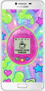 Силиконовый чехол Y2K Aesthetic Retro Pet: Годуй мене кавою для Samsung Galaxy C7 C7000 - 6784u-302 изображение 