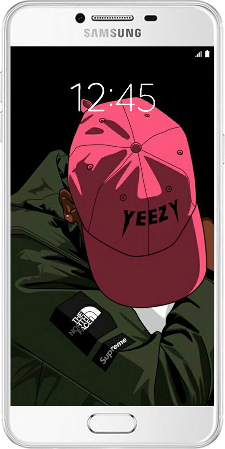 Силіконовий чехол logo de yeezy для Samsung Galaxy C7 C7000 - 3995u-302 изображение 