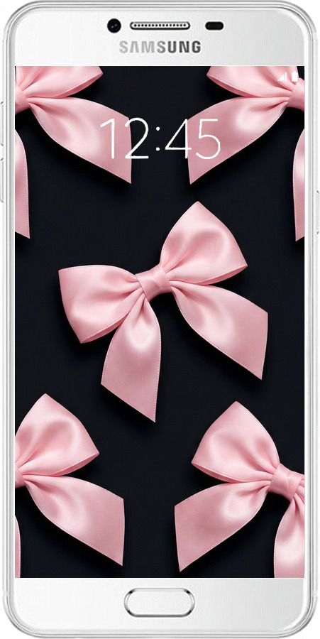 Силиконовый чехол Coquette Ribbons Dark Coquette для Samsung Galaxy C7 C7000 - 6767u-302 изображение 