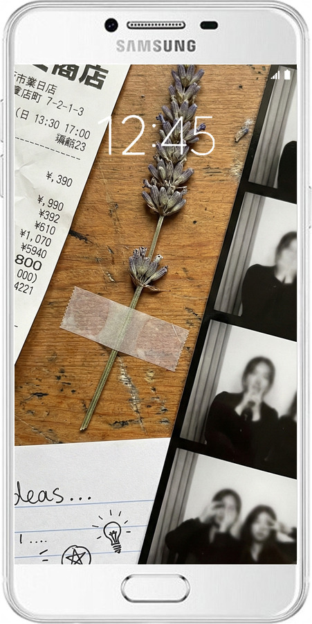 Силиконовый чехол Aesthetic Scrapbook Collage для Samsung Galaxy C7 C7000 - 6773u-302 изображение 