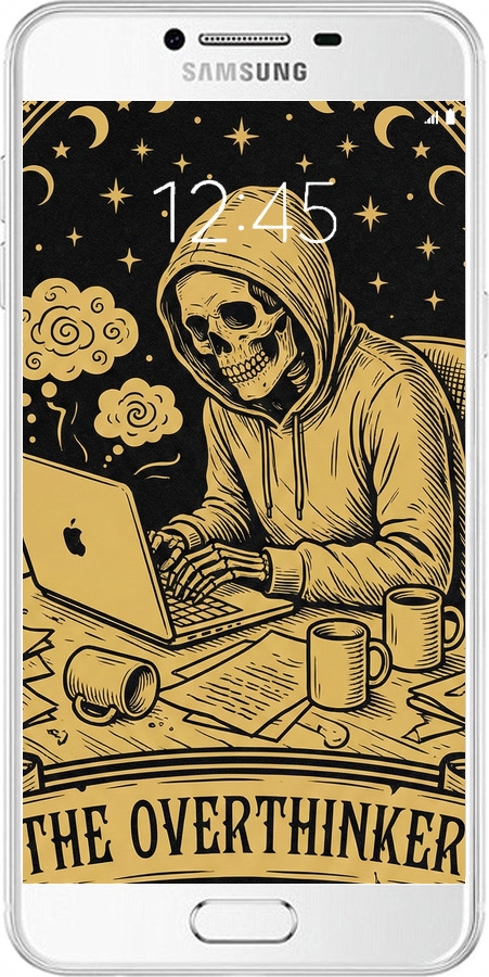 Силиконовый чехол The Overthinker для Samsung Galaxy C7 C7000 - 6774u-302 изображение 