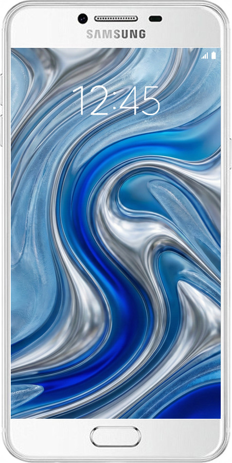 Силиконовый чехол Liquid Chrome для Samsung Galaxy C7 C7000 - 6781u-302 изображение 