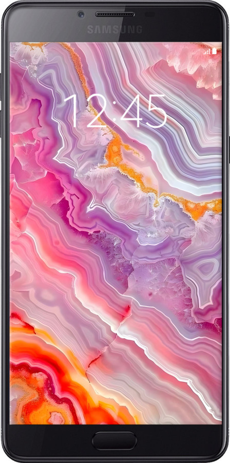 Силиконовый чехол Мрамор 2 для Samsung Galaxy C9 Pro - 6307u-720 изображение 