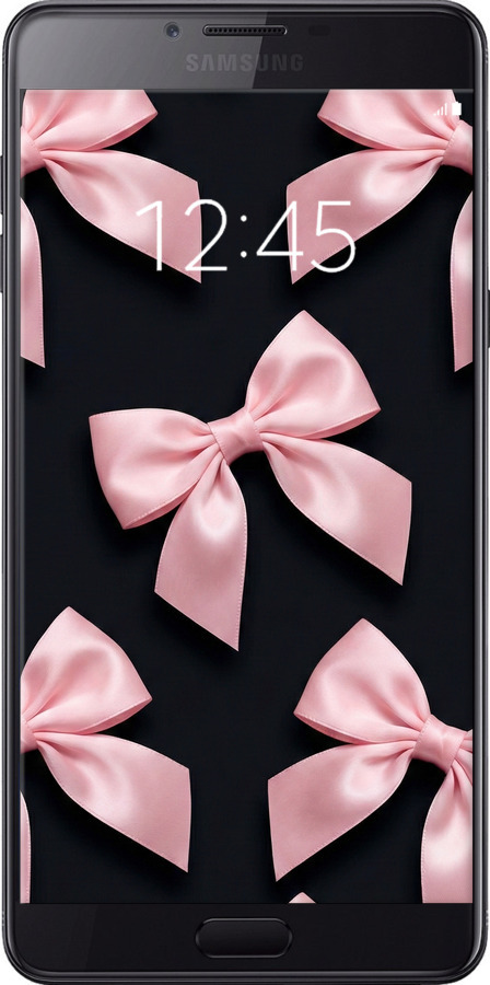 Силиконовый чехол Coquette Ribbons Dark Coquette для Samsung Galaxy C9 Pro - 6767u-720 изображение 