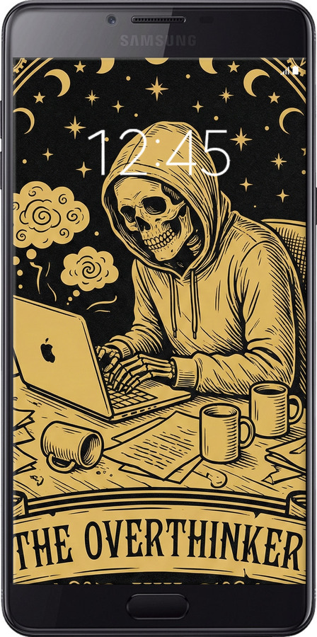 Силиконовый чехол The Overthinker для Samsung Galaxy C9 Pro - 6774u-720 изображение 
