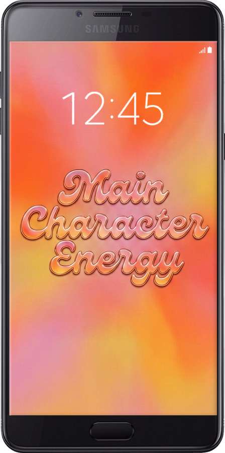Силиконовый чехол Aura Gradient Main Character Energy Aesthetic Y2K для Samsung Galaxy C9 Pro - 6783u-720 изображение 