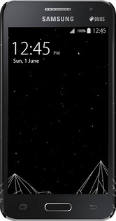 3D пластиковий глянцевий чехол Чорно білі абстрактні гори для Samsung Galaxy Core 2 G355 - 6437c-75 изображение 