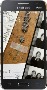 3D пластиковый матовый чехол Aesthetic Scrapbook Collage для Samsung Galaxy Core 2 G355 - 6773m-75 изображение 