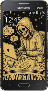 3D пластиковый глянцевый чехол The Overthinker для Samsung Galaxy Core 2 G355 - 6774c-75 изображение 