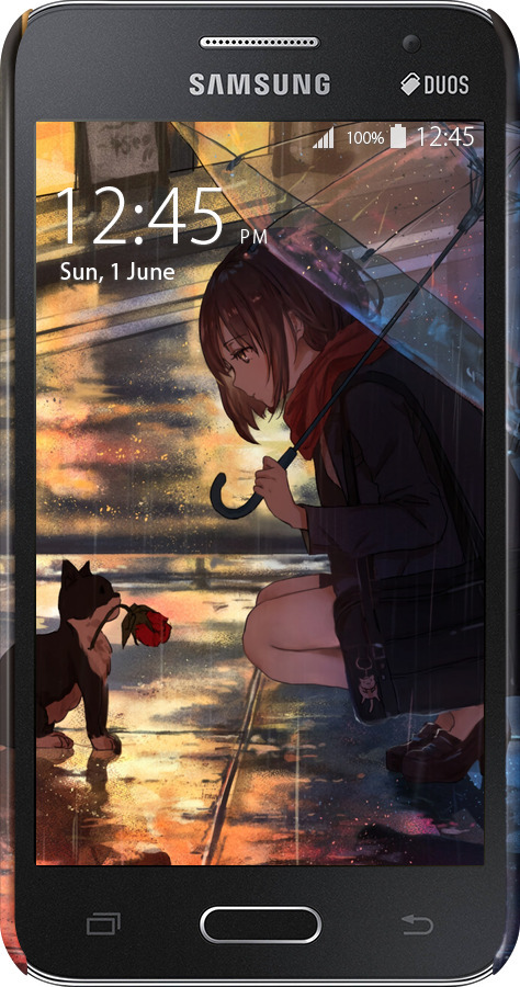 3D пластиковый глянцевый чехол Anime для Samsung Galaxy Core 2 G355 - 6609c-75 изображение 