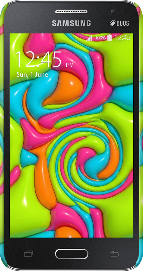 3D пластиковый матовый чехол Y2K Jelly Dream для Samsung Galaxy Core 2 G355 - 6780m-75 изображение 