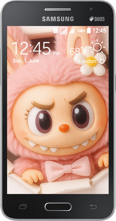 Силиконовый чехол Лабубу 2 для Samsung Galaxy Core 2 G355 - 6710u-75 изображение 