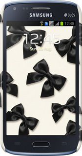 3D пластиковый глянцевый чехол Dark Coquette для Samsung Galaxy Core i8262 - 6765c-88 изображение 