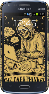 3D пластиковый глянцевый чехол The Overthinker для Samsung Galaxy Core i8262 - 6774c-88 изображение 