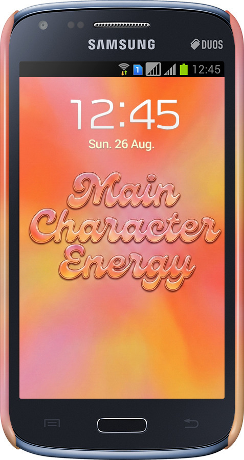 3D пластиковый глянцевый чехол Aura Gradient Main Character Energy Aesthetic Y2K для Samsung Galaxy Core i8262 - 6783c-88 изображение 