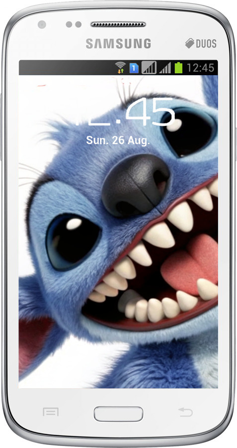 Силіконовий чехол Стіч для Samsung Galaxy Core i8262 - 6684u-88 изображение 