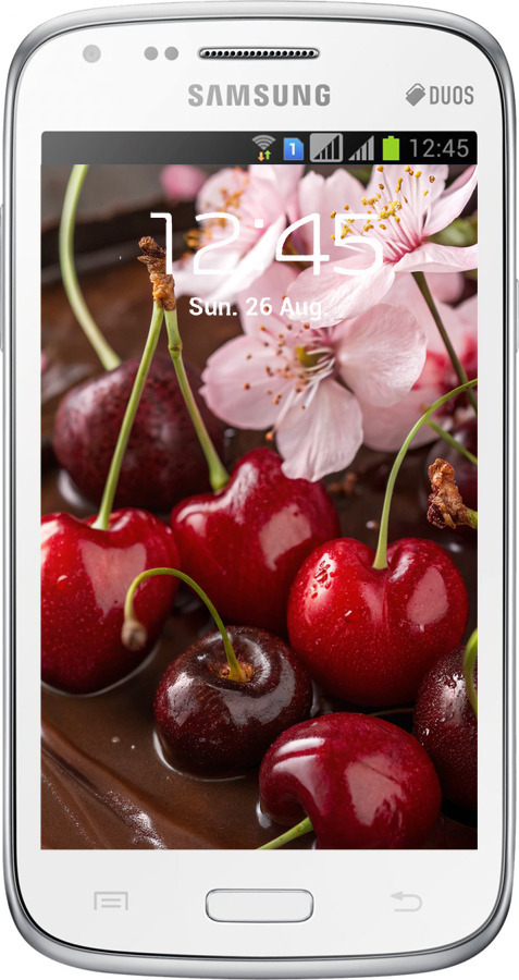Силіконовий чехол Вишня у шоколаді для Samsung Galaxy Core i8262 - 6698u-88 изображение 