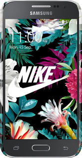 3D пластиковый глянцевый чехол Nike для Samsung Galaxy Core Prime G360H - 6378c-76 изображение 